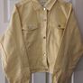 denim jacket Denim Co. Pastel Yellow Denim Jacket - Size Large Image 9
