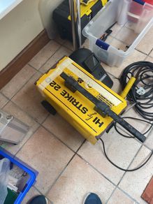 180 amp arc welder in perfect working order complete new long leads head/face shield and welding rods