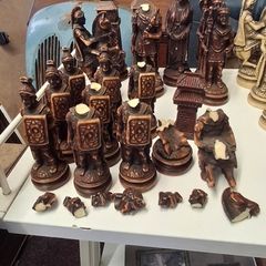 Chess set damaged