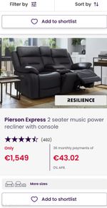 Brand new recliners