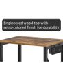 Bedside Tables with Charging Station, Set of 2, Nightstands with 2 Drawers and 2 Shelves, End Tables with Outlet and USB Ports, for Living Room, Bedroom, Rustic Brown Image 4