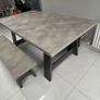 Dining table & benches Image 3