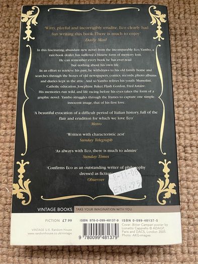 The Mysterious Flame of Queen Loana (Umberto Eco)