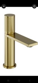 Hib Dotto Mono Basin Mixer brushed brass