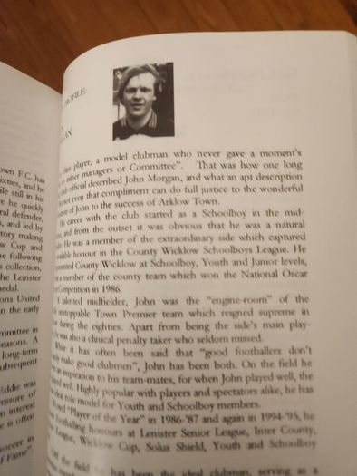 All For A Game.  A History Of  Arklow Town Football  Club 1948 -1998. Large Volume  First Edition Paperback In Very Good Condition.