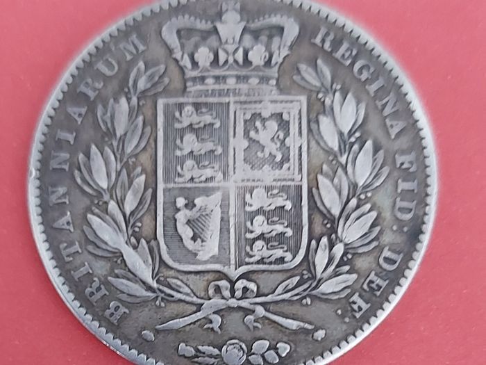 England  1844 Victoria Crown RARE in Very Fine condition