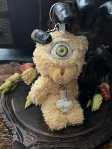Cyclops Plushie Bear Ugly Doll Eyeball Mischief Stuffed Animal  Keyring Charms Weird Gifts