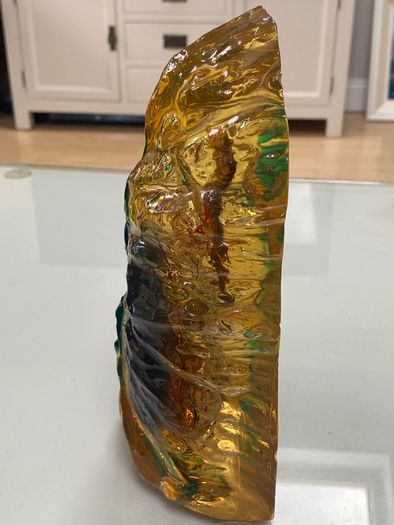Lucite sea scape ornament