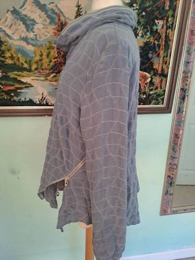 My soul designer grey turtleneck jacket