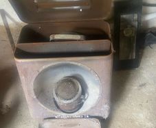 Vintage "Pink" Paraffin Room Heater / Retro Industrial Prop