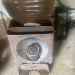 Vintage "Pink" Paraffin Room Heater / Retro Industrial Prop