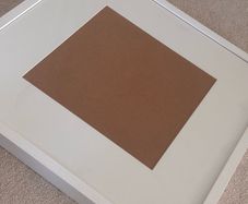 Large white real-wood frame