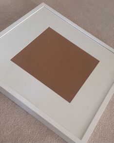 Large white real-wood frame