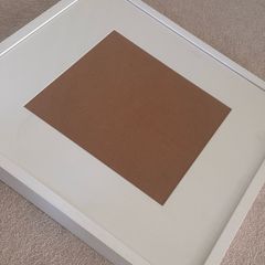 Large white real-wood frame