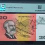Australia | 20 Dollars | 1989 | P.46f | EVZ 662729 | GEM UNC 66 EPQ Image 2