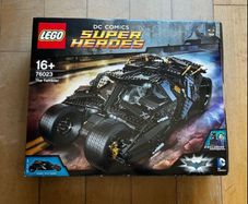 Lego The Tumbler  box and papers super heroes