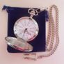 quartz pocket watch, and chain Image 5