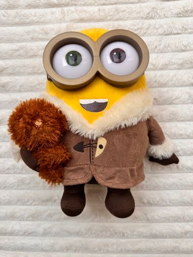 Minions Bob with Teddy Bear Soft Toy Minion Despicable Me Soft Plush approx. 30 cm. Used Please see photos