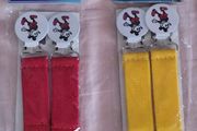 Mickey Mouse Vintage Jumper Suspenders / Mitten Clips