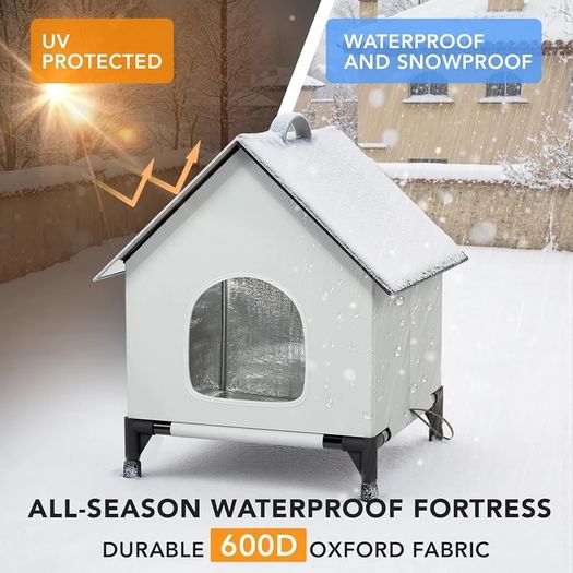 Cat House Outdoor Cat House for Indoor and Outdoor Use  Insulated and Weatherproof Waterproof Shelter for Small/Medium Cats XL Size