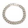 925 Sterling Silver Double Link Bracelet, Birmingham 1978 Image 4