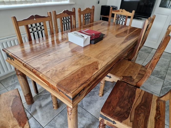 Dinning Table and 8 Chairs