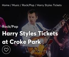 Harry Styles Croke Park Wed 18th Aug 2027