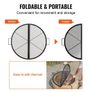 X-Marks Fire Pit Grill Grate, Foldable Round Cooking Grate, Heavy Duty Steel Campfire BBQ Grill Image 4