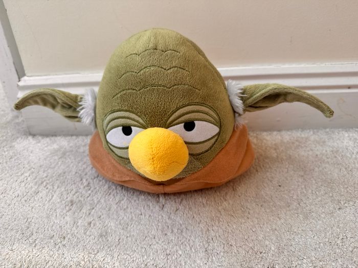 Star Wars Angry Birds Plush Master Yoda 2013 Used approx. 20 cm. Please see photos