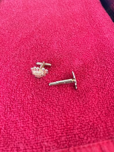 silver cufflinks
