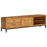 TV Cabinet Solid Mango Wood 140x30x40 cm Image 5
