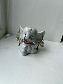 Vintage elephant jewellery holder