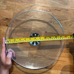 Stainless glass pan lid