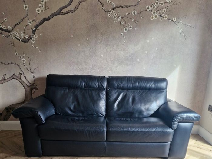 Natuzzi leather sofa