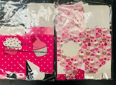 500 Cake / Cup Cake Boxes Packaging Stands - Job Lot!