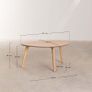 3-legged oak coffee table, SKLUM Image 3