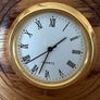 Hand Turned Irish Wooden Mantel Clock. Image 5