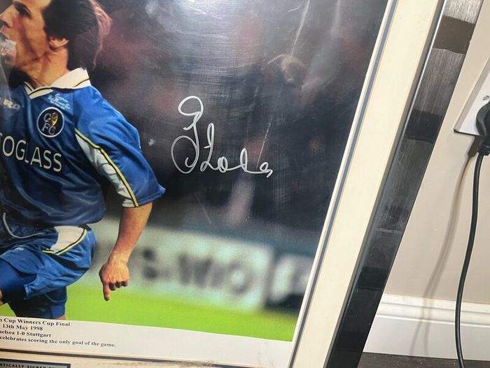 Signed Gianfranco Zola Picture Frame
