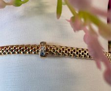Italian Bracelet with Cubic Zirconia