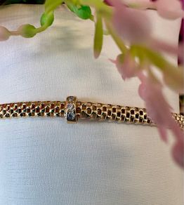 Italian Bracelet with Cubic Zirconia