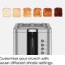 NEW SALE |  2 Slice Toaster, 7 Shade Settings, Stainless Steel, 2 Slice with Extra-Wide Slots, Thick Bread and Bagel Toaster, Reheat, Defrost, Cancel, Lift Lever Image 4