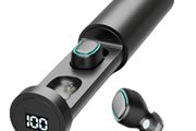 Bluetooth Earphones Headphones Outdoor Sports Wireless Headset 5.2 With Charging Bin Power Display Touch Control Headphone Earbuds