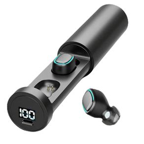 Bluetooth Earphone Outdoor Sports Wireless Headset 5.2 With Charging Bin Power Display Touch Control Headphone Earbuds