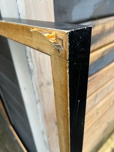 frame black inner size 74 x 64 cm