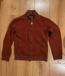 Ladies Massimo Dutti Zipped Wool and Cashmere Top Size L