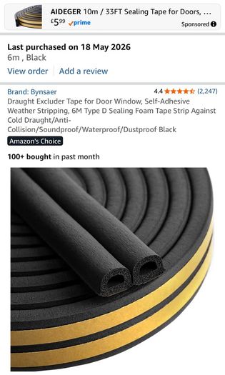 draught excluder tape