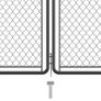 Garden Gate Steel 200x350 cm Anthracite Image 3
