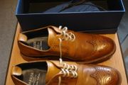 Mens Barker Leather Tan Brogues Size 10/44 Excellent Condition