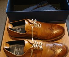 Mens Barker Leather Tan Brogues Size 10/44 Excellent Condition