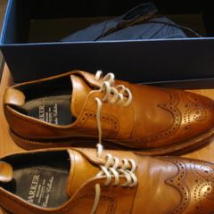 Mens Barker Leather Tan Brogues Size 10/44 Excellent Condition
